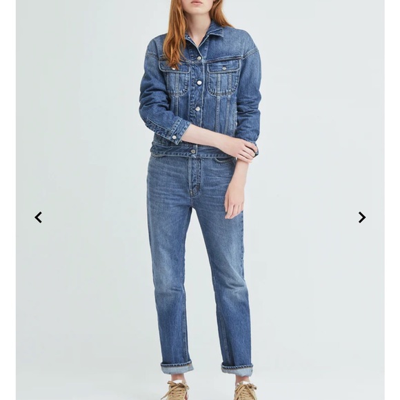 Acne Studios Lamp Mid Blue Denim Jacket Size 34 - Picture 4 of 9